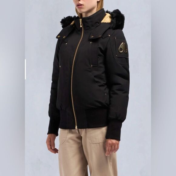 Moose Knuckles GOLD SERIES SAINTE FLAVIE BOMBER JACKET - Picture 4 of 7